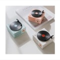 Miniatyrbilde 3 av 4: Liten trådløs multifunksjonell Bluetooth vinylplate spiller (rosa)