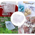 Miniatyrbillede 2 af 5: Organzaposer, 120 Transparente Organzaposer, 10x15cm Hvid Organza