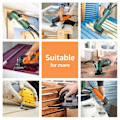 Miniatyrbillede 5 af 5: Triangelslipskivor, slipeskiver 50 stk Detaljslipdynor 6 huller Triangelslippapir 40 korn Triangelslipplader 93 x 93 x 93 mm