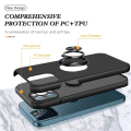 Miniatyrbillede 5 af 5: iPhone 14 Pro Max Hybrid etui med Finger Ring - Sort Sort