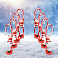 Miniatyrbilde 5 av 5: Solcellelamper Utomhus Hage Vanntett, Power Candy Cane Lys med Julenissen Stjerner Hage Dekorasjon Solcelle Stake Lys (d-4-d0)
