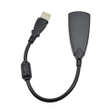 Miniatyrbillede 3 af 5: Eksternt USB lydkort 7.1-kanaler 3D-lydadapter 3,5 mm headset-stik til PC Desktop Notebook Plug and Play