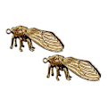 Miniatyrbillede 3 af 3: 2 stk Chic Cicada DIY nøglering vedhæng messing Cicada DIY nøglering vedhæng multifunktionel cicada messing DIY vedhæng til sovesal hjem DIY
