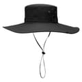 Solhatte med UV-beskyttelse, vandresafari med bred skygge sort