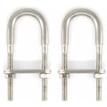 Miniatyrbillede 1 af 4: M6x90 304 Rustfrit Stål U-bolt (2 stk)