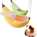 Miniatyrbilde 5 av 5: Banan Hamster Seng Hus Hengekøye Små Dyr Seng Bur Rede Hamster Tilbehør