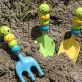 Miniatyrbilde 3 av 5: Kratte, holdbar blomsterpottepad, 3-pak mini spader, mage og jern hageredskap