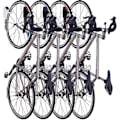 Miniatyrbillede 5 af 5: Cykelstativ, Gummibelagt Vægfæste Cykelstativ, Til 2 Cykler Cykelvægbeslag til Indendørs og Udendørs