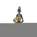 Miniatyrbillede 3 af 5: Rpporm Etnisk Skønhed Hartskulptur Pige Hjemmestil Statue Afrikansk Dekoration Dekor Kysskristaller Juledekorationer (c One Size) C One Size