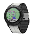 Miniatyrbillede 2 af 5: Læder & Silikonarmbånd til Garmin Fenix ​​5X/6X/7X Grå & Sort