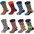 Eight-Pair Pack, Funny Men's Socks - Colorful and Interesting, New Cotton Socks, Artistic Socks