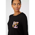 Miniatyrbild 3 av 5: Debenhams Dam/Dam Höstängströja Långärmad Pyjamas Svart 8 UK - 10 UK