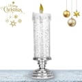 Miniatyrbilde 5 av 5: Flimrende Flammeløse Julelys LED - USB Oppladbare Fargeskiftende Julelys, LED Vannlys for Juledekorasjon