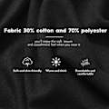 Miniatyrbillede 3 af 5: Stor blød Cashmere Silkeslen Pashmina Wrap Scarf til kvinder - Sort