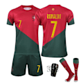 Pikkukuva 1 / 2: VM Portugal #7 Ronaldo-paita Jalkapallopaita Aikuisten pojat 26 lasten