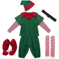 Miniatyrbillede 3 af 5: Julekostume Tøj Julekostume Halloweenfest Fint Kjole til Dreng 5 stk 2-18 år gammel, 100 cm