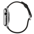 Miniatyrbillede 4 af 5: Læderarmbånd til Apple Watch 38/40/41mm Sort Sort,Brun