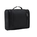 Thickened Large Capacity Toiletry Bag with Convenient Hanging Loop, with Three Zippers, Makeup Bag for Home, Travel Organizer Black