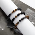 Miniatyrbilde 5 av 5: 3-6 stk 8mm perle armbånd for menn og kvinner naturlige steinarmbånd