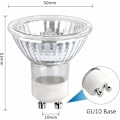 Miniatyrbilde 2 av 5: GU10 Halogenpære 35W 230V, 380lm Varmhvit 2700K, Dimbar Halogen Spotpære, for Skapbelysning, Utstillingslys, Pakke med 6