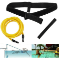 Miniatyrbild 1 av 3: Simband för Pool Justerbar Simtränare Simmotståndband för Barn Vuxna 4M Simträning Band Lämpligt för Alla Pool Yellow