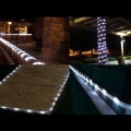 Pikkukuva 3 / 5: 12M Solar Light Tape, 100 LED ulkoilma vedenkestävä köysi String Lights Putki Rope String Lights jouluun Garden Yard Path Fence Tree Backyard (valkoinen)