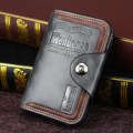 Miniatyrbillede 2 af 5: Herre Pengepung Magnetisk Lukning Clutch Taske Herre Pengepung Læder Lomme England Stil Pengepung Herre Brun