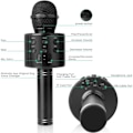 Miniatyrbild 5 av 5: TG Trådlös Bluetooth-mikrofon för barnkaraoke (svart), 5-i-1 bärbar