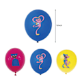 Pikkukuva 2 / 5: Poppy Playtime Huggy Wuggy Lasten Syntymäpäiväjuhlat Ilmapallot Banner Kakun Koristelusetti Tarvikkeet