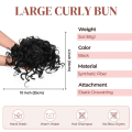Miniatyrbilde 2 av 5: TG Messy Bun Hårextensjon for kvinner SVART SVART