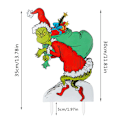 Miniatyrbilde 2 av 7: Grinch Julepynt Hage Skilt 2 2