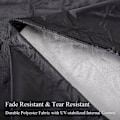 Miniatyrbillede 5 af 5: Basics 42D cover til rund pejs 96cm*50cm, sort