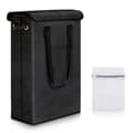 Foldable Laundry Basket Foldable Basket Trash Can with Lid Laundry Storage Baskets Laundry Hamper Black
