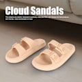 Miniatyrbild 3 av 5: Sandaler Tofflor EVA Tjocka Sulor Slip On Sandaler Sommar Utomhus Trendiga Molntofflor Khaki Khaki Khaki 38/39