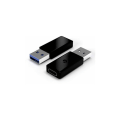 Pikkukuva 5 / 5: USB 3.0 uros - USB 3.1 tyypin C naaras datamuunnin USB 3.0 - USB C naaras puhelinsovitin Musta The Black DRIVE