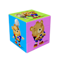 Pikkukuva 1 / 10: Saksan jalkapallon EM-kisojen 2024 maskottiavainnauha, kolmikerroksinen Rubikin kuutio, pieni Rubikin kuution riipuskoriste lahjaksi Big Rubik's Cube