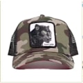 Miniatyrbild 1 av 2: Svart Panter Mesh Keps för Vuxna Sommar Baseballkeps Truckerkeps Leopard Camouflage
