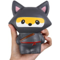 Miniatyrbild 2 av 5: Squishies Ninja Fox Squishy Långsamt Stigande Klämleksak Kawaii Doftande Mjuka Squishies Djurleksaker Prime 1st