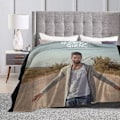 Miniatyrbillede 1 af 5: Kendji Girac Ultra-blød varm mikrofleece flanel filt Sofa -y479 50x40in 125x100cm