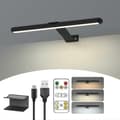 Wireless Picture Light Rechargeable with Remote Control, 300LM Art Battery Display Lamp, 3 Modes Magnetic Wall Lamp_yux