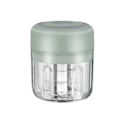 Miniatyrbillede 2 af 3: Elektrisk Hakker Hvidløg Løghakker Frugt Kød Multifunktionshakker 250ml Grøn