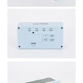 Miniatyrbilde 4 av 4: 5 tommers smart LCD elektronisk klokke skrivebord med vekkerklokke lysende lat elektronisk klokke multifunksjonell fast klokke (blå)