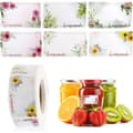 500 Pieces Jam Labels, Rectangular Floral Self-Adhesive Labels (approx)-XF35-_yux