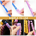 Miniatyrbillede 3 af 4: TG 45 cm Hårrulle Heatless No Heat Wave Spiral Curls DIY Styling Kit og Krog 30PC
