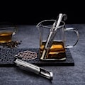 Miniatyrbillede 3 af 5: 2x Tesil i rustfrit stål med net - Teinfuser med metallook Metal look one size