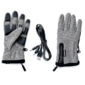 Miniatyrbillede 1 af 2: TG USB Opvarmede Handsker Elektriske Vinterhandsker Antislip Touchscreen Cykling Cykling Fiskehandsker Grå Termostat