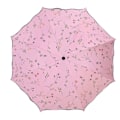 Miniatyrbild 1 av 5: Paraply för kvinnor Damparaplyer UPF 50 UV-skydd Lättvikts vindtät Parasoll Trippelfällbart paraply (rosa)