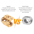 Miniatyrbillede 4 af 5: 3D-printerdel Oldham-kobling til 3D-printer Z-akse T8 blyskrue Varmbædd til Ender-3 Pro V2 CR10 CR10S PRO 3D-printer 2