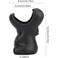 Pikkukuva 2 / 5: 9,5 cm mustat keramiset kukkakukat, mehikasvit kukkakukat, mini