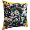 Miniatyrbilde 2 av 5: Myke putetrekk Putesett, My Hero Academia Dekorativt Stort Kvadratisk Vaskbart Putetrekk for Stue, Sofa, Soverom, Hjemmebil